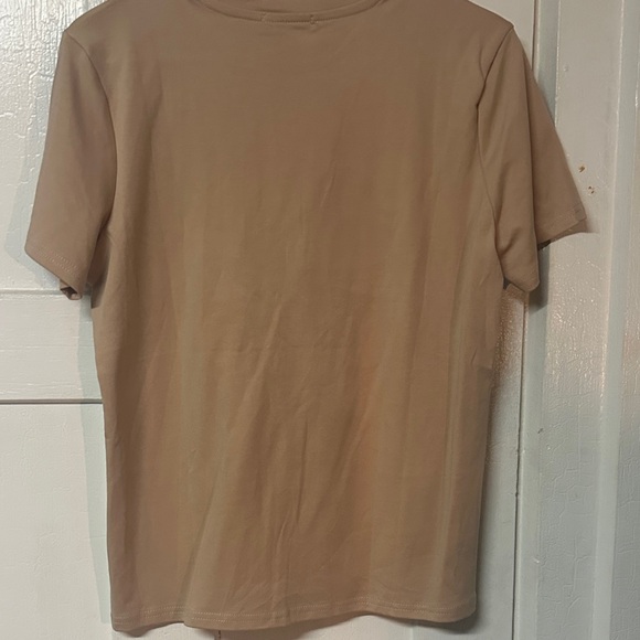 Loewe Beige Heart Motif Short Sleeve Crew Neck Tee - Picture 4 of 4